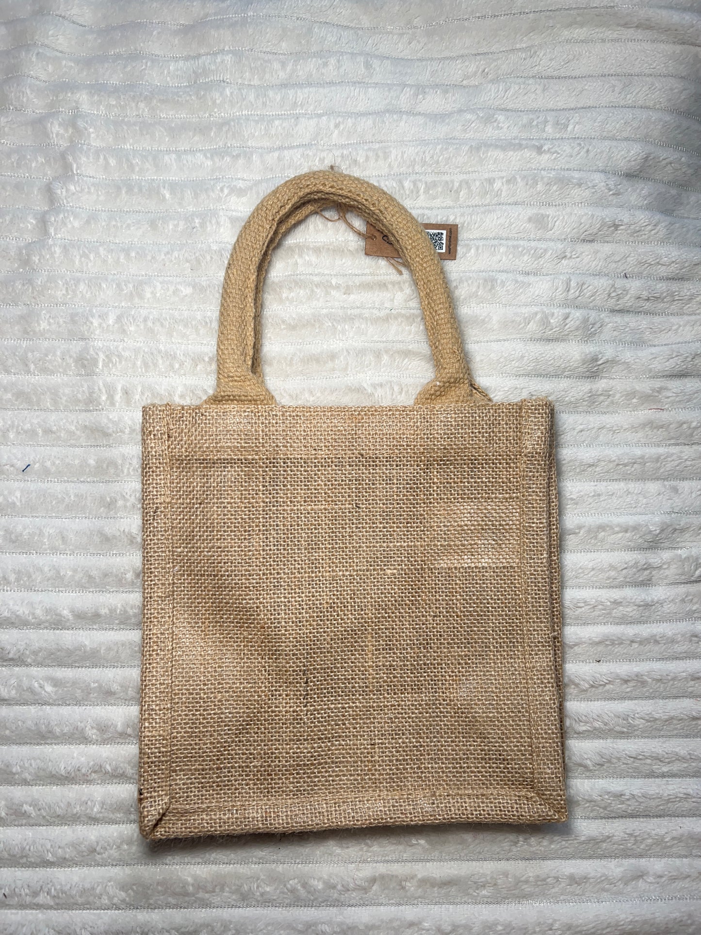 Sac en jute personnalisée ( modèle phrase et Prénom )