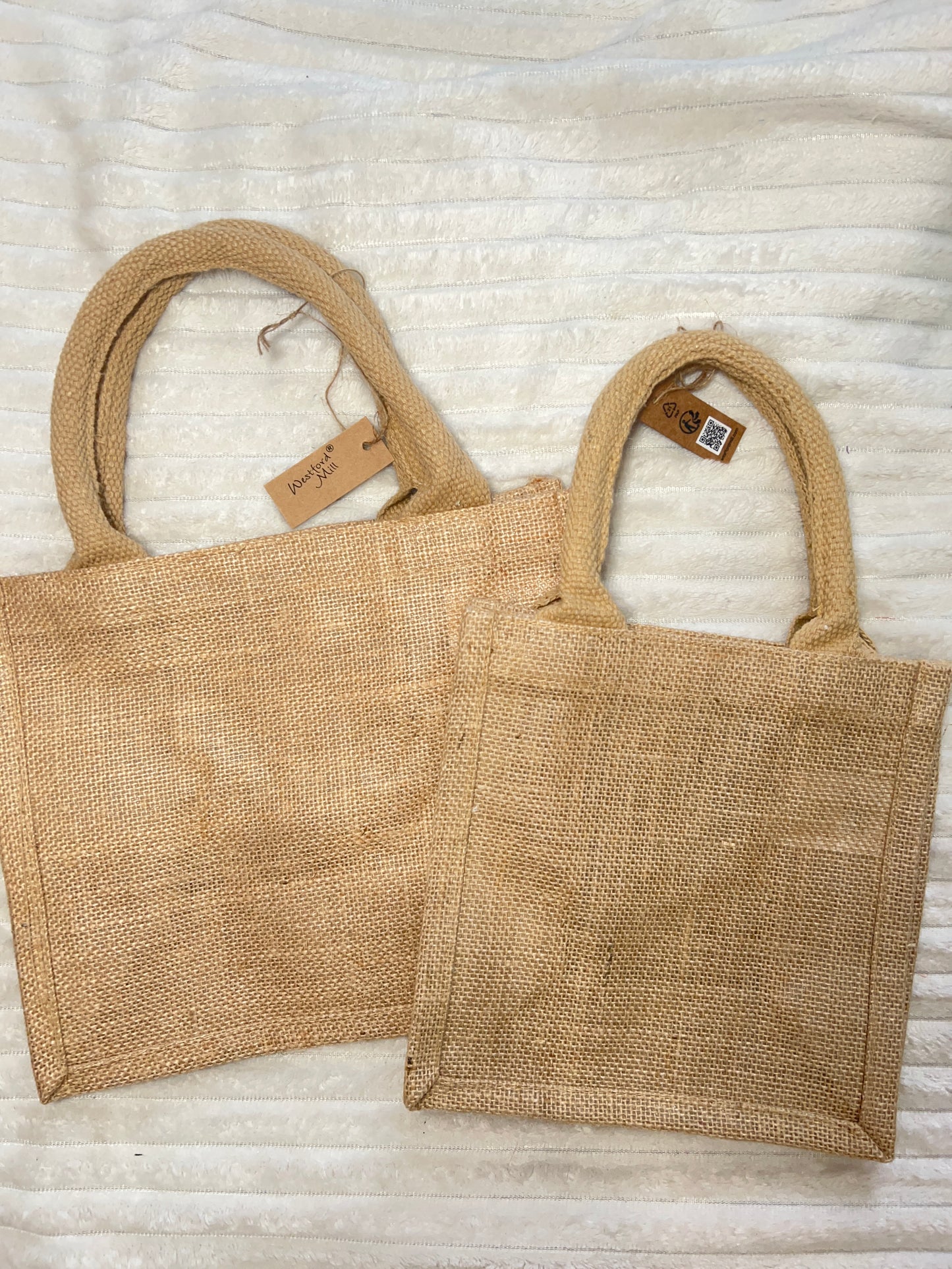 Sac en jute personnalisée ( modèle phrase et Prénom )